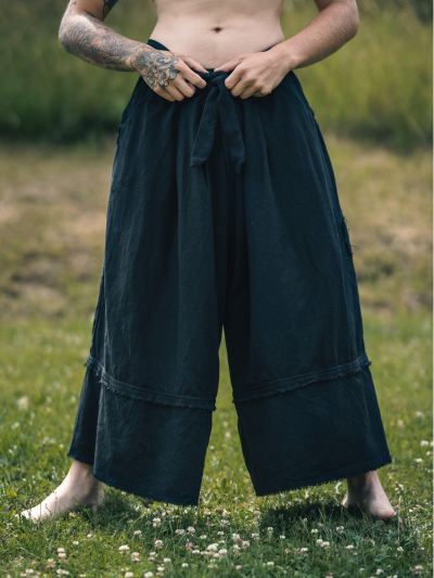 Trollfelsen Mitelalter Gewandung Hose Samurai Kenshin Schwarz